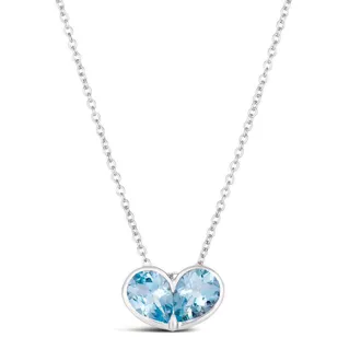 Le Vian Ladies Sea Blue Aquamarine Necklaces set in 14K Vanilla Gold