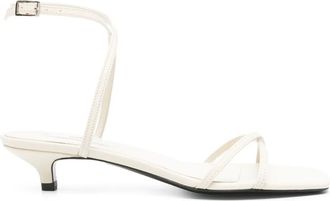 Toteme 50 mm leren sandalen - Beige