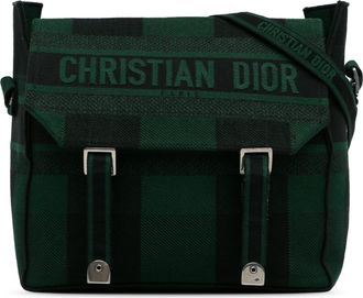 Dior Green Check Diorcamp Messenger Bag