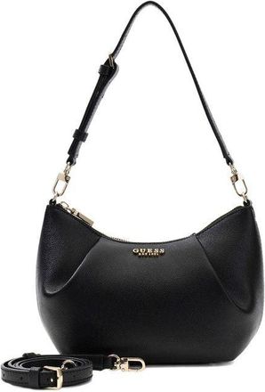 Guess Womens Shoulder Bag Black Polyurethane Shoulder-bags