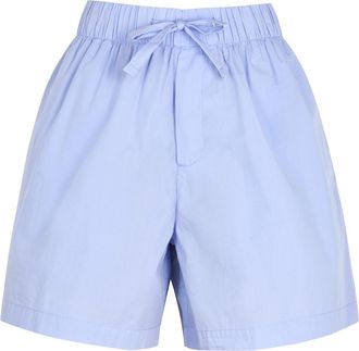 Tekla Unisex Poplin Pyjama Shorts - Light Blue - Xxs