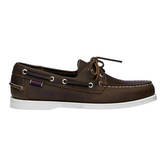 Sebago Met de hand gemaakte Bruin Leren Bootschoenen - Heren - Bootschoenen - Bruin - 42 EU - Leer - Schoenen