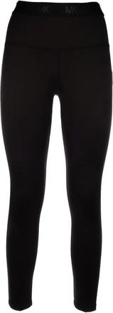 Michael Kors Tape Leggings - Dames - Leggings - Zwart - L - Polyester - Broeken