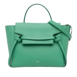 Celine Pre-owned Handbags, female, Green, Size: ONE SIZE Pre-owned Satchel
