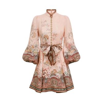 Zimmermann Short Dresses, female, Multicolor, Size: 3XS Alchemy Mini Dress