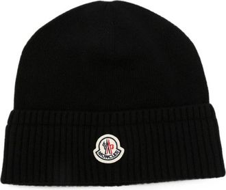 Moncler Black Knitted Beanies Cap