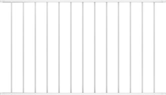 vidaXL Pannello Di Recinzione In Acciaio Verniciato 1,63x1,17 M Bianco - Vidaxl