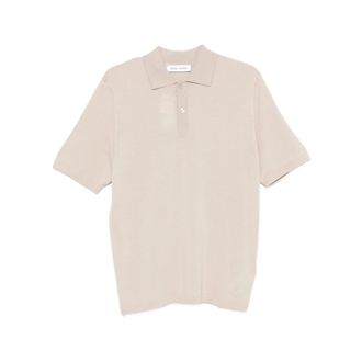 Sams&oslash;e & Sams&oslash;e Polo Shirts, male, Beige, Size: XL Sarowan Knit Polo