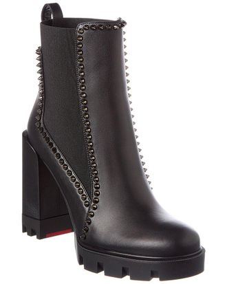 Christian Louboutin Out Line Spike Lug 100 Leather Boot