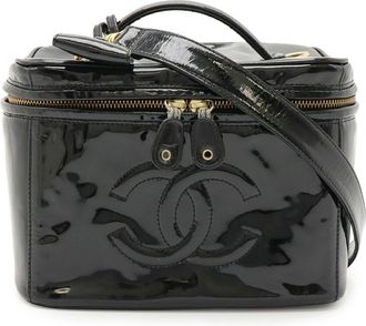 Chanel Patent Leather Pouch Vanity Bag (Pre-Owned)
