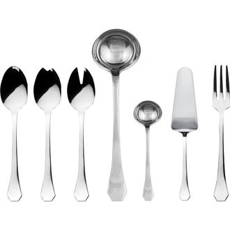 Mepra Moretto Serving Set - 7 Pieces in Silver at Nordstrom