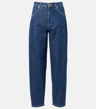 Max Mara Masia high-rise barrel-leg jeans