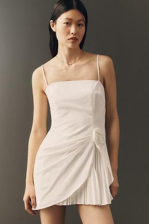 ASTR the Label Blake Pleated Rosette Mini Dress