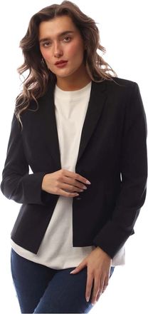 HUGO BOSS Damesblazer met Jaru-reverskraag (Zwart)