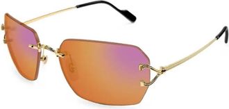 Cartier Zonnebril - unisex - Accessoires - Geel - Maat: 59 MM