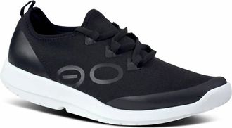 Oofos Mens Oomg Sport Lace Slip-On In White/black