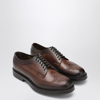 Doucal's Dunkelbraune Wingtip-Oxford-Schuhe aus Leder