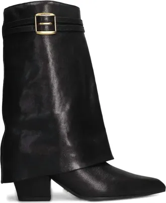 Bibi Lou Womens Yuna Leather Boots In Black