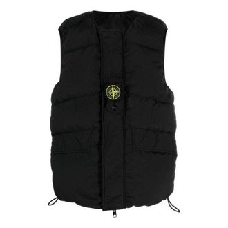 Stone Island Quilted Reversible Down Vest Black 7915G1119-V0029