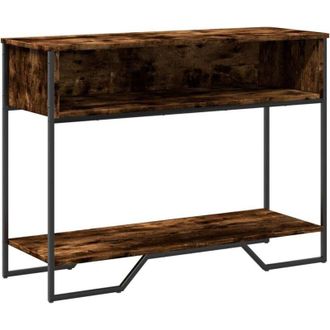 vidaXL Tavolo Consolle Rovere Fumo 100x35x74,5 cm in Truciolato - Vidaxl