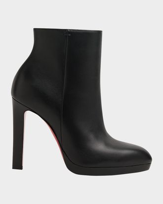 Christian Louboutin 120mm Fannylove Leather Booties