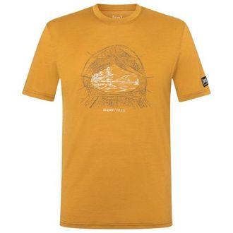 super.natural Tent View Tee Merinoshirt f&uuml;r Herren | gelb