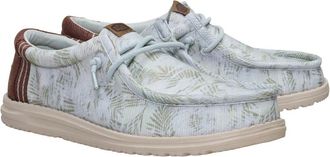 Hey Dude Wally 45244-3BL MensM Harbor Green Washed Palm Casual Shoes SHOP627