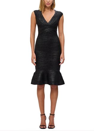 H&eacute;rve L&eacute;ger The Metallic Sophie Dress