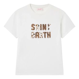 MC2 Saint Barth T-Shirts, female, White, Size: XS Emilie Cotton T-shirt