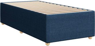 vidaXL Estructura De Cama Sin Colch&oacute;n Tela Azul 100x200 Cm Vidaxl