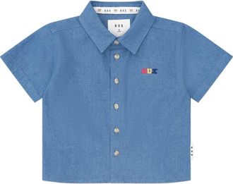 Huxbaby Hux Chambray Short Sleeve Shirt at Nordstrom, Size 6-12M
