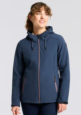 Killtec Softshelljacke KILLTEC KOW 8 WMN SFTSHLL JCKT, Damen, Gr. 40, blau (nachtblau), Obermaterial: 92% Polyester, 8% Elasthan, normal, Jacken Softshelljack