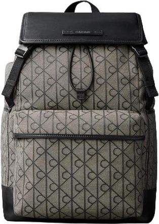 Calvin Klein Emblem Jacquard Rugzak - Heren - Rugzakken - Veelkleurig - ONE Size - Leer - Tassen