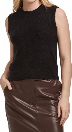 Dear John Denim Jenni Sleeveless Sweater Vest In Black