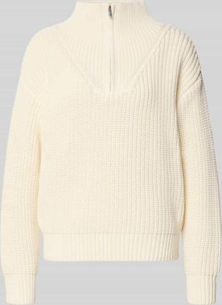 Fynch-Hatton Fynch-Hatton Regular Fit Troyer in Strick-Optik in Ecru, Größe XXL