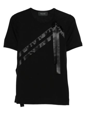 Simone Rocha bow sash T-shirt - Nero