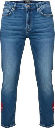 Love Moschino Cropped Jeans - Dames - Cropped Jeans - Blauw - W27 - Denim - Jeans