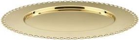 Alessi Charger plate Tornitore matto - Gold - Stainless steel 18, 10 - Designer Nika Zupanc