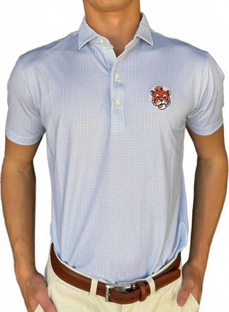 Johnnie-O Auburn Slade Perf Polo In Blue
