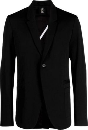 Thom Krom Jassen, Heren, Zwart, M, Leer, Blazers