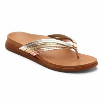 Vionic Womens Catalina Sandal In Mix Metallic