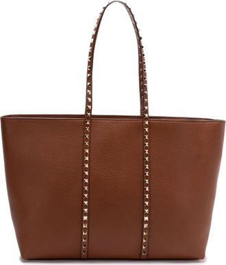 Valentino Garavani Rockstud tote bag - Brown