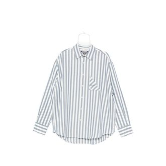 Jacquemus La Chemise Voilier Vertical-stripe Logo-embroidered Shirt