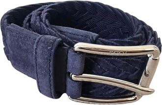 Tod's Blue Suede Plaited Belt Size M