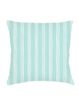 Anaya with Love Ocean Drift Aqua Stripe Linen Euro Pillow 26x26 with Down Insert at Nordstrom