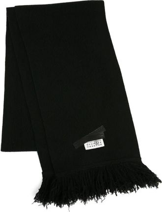 Maison Margiela Sciarpa in misto lana - Nero