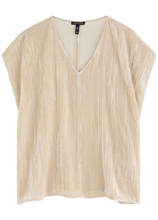 Eileen Fisher Eileen Fisher Velvet top - Cream - S (UK 10-12 / M)