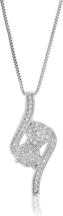 Vir Jewels 1/6 cttw Lab Grown Diamond Pendant Necklace in Sterling Silver with Chain For Women