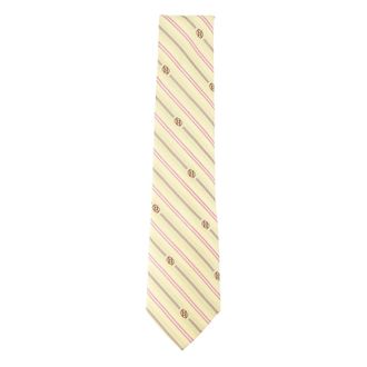 Dr&ocirc;le de Monsieur Cravatta in Seta a Righe - - Accessories - Uomo - Giallo - ONE SIZE