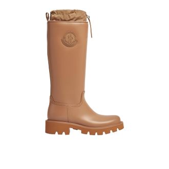 Moncler Moncler Kickstream High Rain Boots, Women, Brown, Size: 35